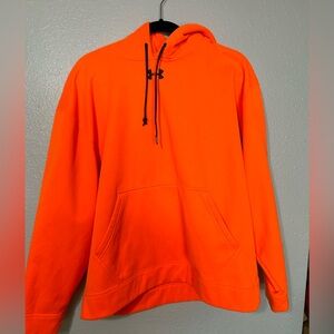 Hurley brand hunter orange hoodie size Large. Fleece lined.